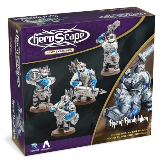 Heroscape: Rising Tide: Knight Primus Adelbern & Ordo Borealis Army Expansion i gruppen SELSKABSSPIL / Udvidelser hos Spelexperten (RGD02760)