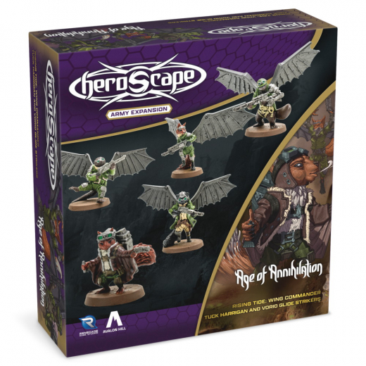 Heroscape: Rising Tide: Wing Commander Tuck Harrigan & Vorid Glidestrikers Army Expansion i gruppen SELSKABSSPIL / Udvidelser hos Spelexperten (RGD02772)