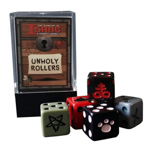 The Binding of Isaac: Four Souls Unholy Rollers Dice Set i gruppen SELSKABSSPIL / Tilbehør / Terninger & tilbehør hos Spelexperten (S71BOI2766E)