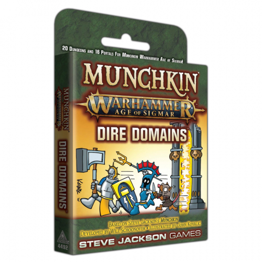 Munchkin Warhammer: Age of Sigmar - Dire Domains (Exp.) i gruppen SELSKABSSPIL / Udvidelser hos Spelexperten (SJG4492)