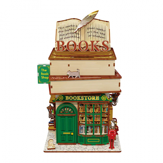 Tonecheer Book Nook - Time Bookstore i gruppen PUSLESPIL / Modelbygning hos Spelexperten (TQ187)