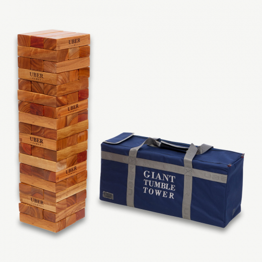 Uber Giant Tumble Tower Varnished Hardwood i gruppen UDENDØRSSPIL / Øvrige hos Spelexperten (UG315-VH)