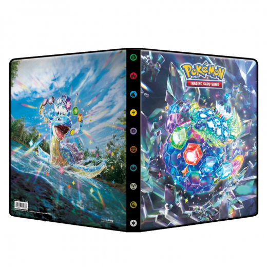 Pokémon TCG: 9-Pocket Portfolio - Stellar Crown i gruppen SELSKABSSPIL / Tilbehør / Opbevaring hos Spelexperten (ULT16078)