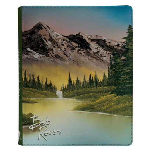 Ultra Pro: 9-Pocket Zippered Binder - Bob Ross Mountain Retreat i gruppen SELSKABSSPIL / Tilbehør / Opbevaring hos Spelexperten (ULT16508)