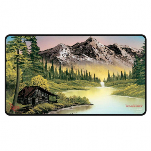 Ultra Pro: Playmat - Bob Ross Mountain Retreat i gruppen SELSKABSSPIL / Tilbehør / Andet hos Spelexperten (ULT16510)