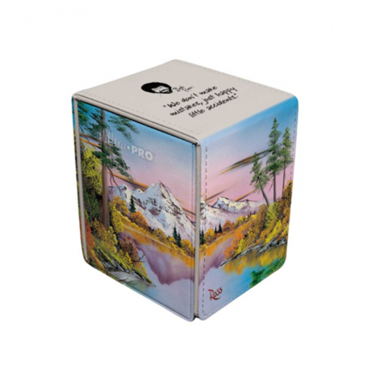 Ultra Pro: Deck Bock Alcove Flip - Bob Ross Mighty Mountain Lake i gruppen SELSKABSSPIL / Tilbehør hos Spelexperten (ULT16528)