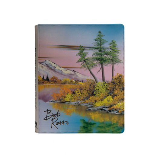 Ultra Pro: 9-Pocket Zippered Binder - Bob Ross Mighty Mountain Lake i gruppen SELSKABSSPIL / Tilbehør / Opbevaring hos Spelexperten (ULT16529)