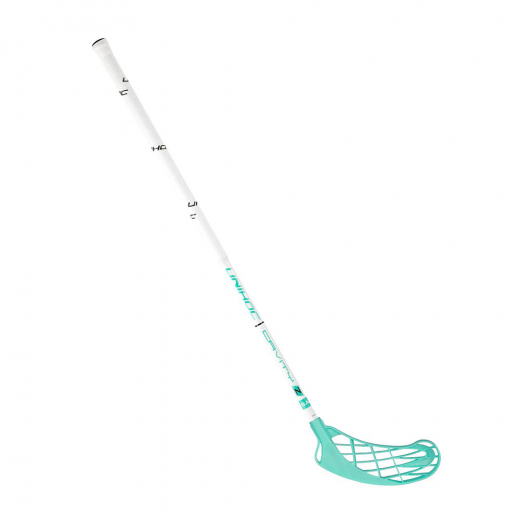 Unihoc Cavity Z 32 White/Turquoise i gruppen UDENDØRSSPIL / Floorball / Floorball sticks / Jr hos Spelexperten (UNIHOCCAVITY)