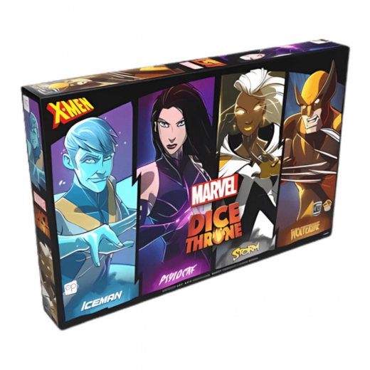 Marvel Dice Throne: X-Men - Iceman - Psylocke - Storm - Wolverine i gruppen SELSKABSSPIL / Strategispil hos Spelexperten (USADT011876)