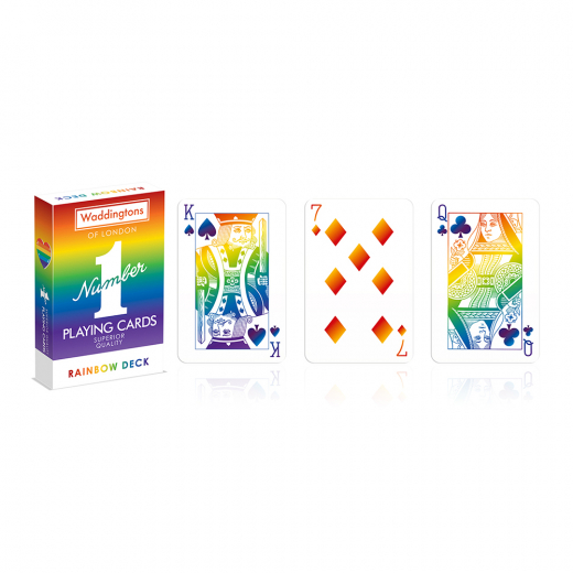 Waddingtons Rainbow spille kort i gruppen SELSKABSSPIL / Poker & casino / Design hos Spelexperten (WM00756-EN1-12)