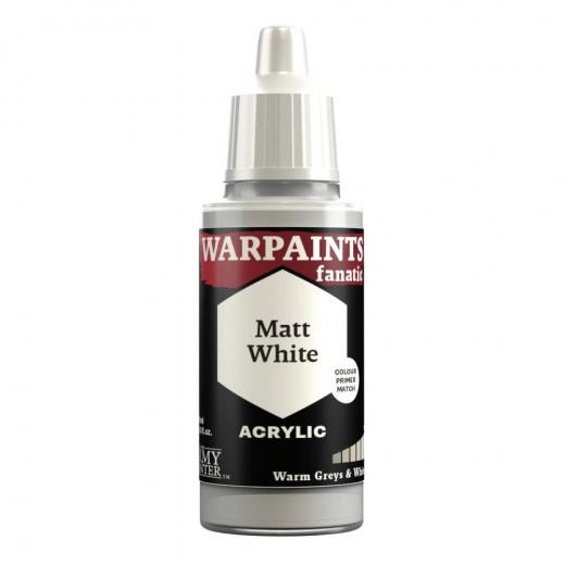 Army Painter: Warpaints Fanatic - Matt White i gruppen SELSKABSSPIL / Tilbehør / Andet hos Spelexperten (WP3012)