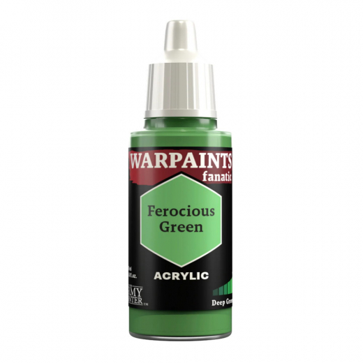 Army Painter: Warpaints Fanatic - Ferocious Green i gruppen SELSKABSSPIL / Tilbehør / Andet hos Spelexperten (WP3054)