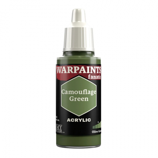 Army Painter: Warpaints Fanatic - Camouflage Green i gruppen SELSKABSSPIL / Tilbehør / Andet hos Spelexperten (WP3069)