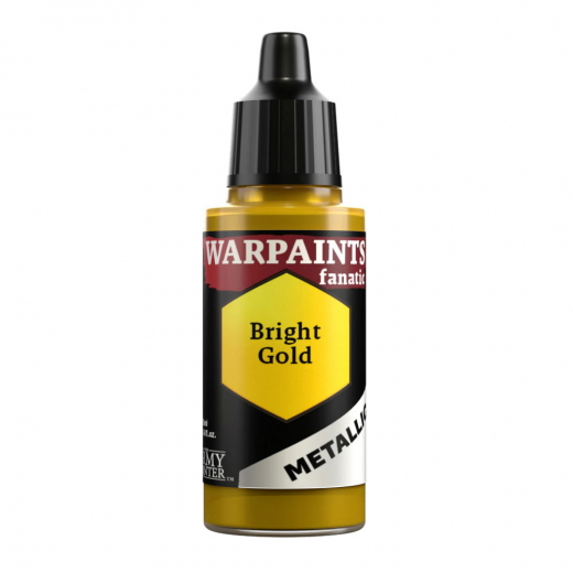 Army Painter: Warpaints Fanatic Metallic - Bright Gold i gruppen SELSKABSSPIL / Tilbehør / Andet hos Spelexperten (WP3189)