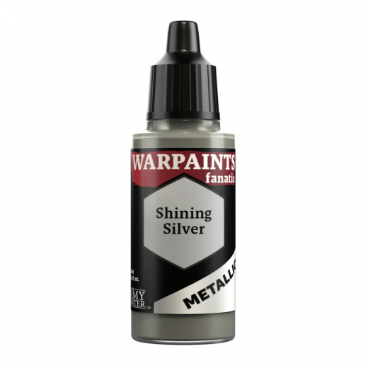 Army Painter: Warpaints Fanatic Metallic - Shining Silver i gruppen SELSKABSSPIL / Tilbehør / Andet hos Spelexperten (WP3191)