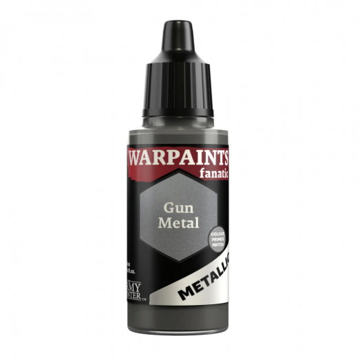 Army Painter: Warpaints Fanatic Metallic - Gun Metal i gruppen SELSKABSSPIL / Tilbehør / Andet hos Spelexperten (WP3193)