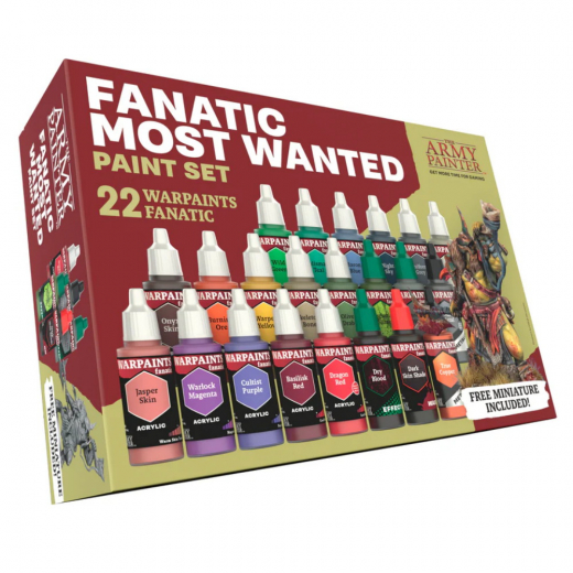 Army Painter: Fanatic Most Wanted Paint Set i gruppen SELSKABSSPIL / Tilbehør / Andet hos Spelexperten (WP8071)