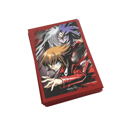 Yu-Gi-Oh! Sleeves 59 x 86 mm Jaden & Yubel  i gruppen SELSKABSSPIL / Tilbehør / Sleeves hos Spelexperten (YGO-JYCS)