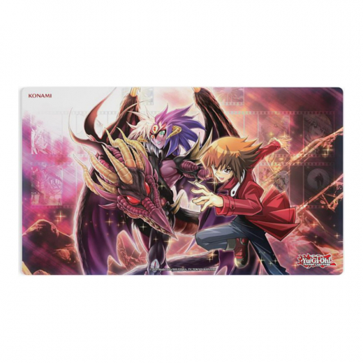 Yu-Gi-Oh! Game Mat Jaden & Yubel i gruppen SELSKABSSPIL / Tilbehør / Andet hos Spelexperten (YGO-JYGM)