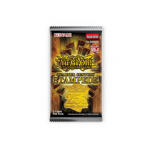 Yu-Gi-Oh! TCG: Quarter Century Stampede Booster Pack i gruppen SELSKABSSPIL / Kortspil hos Spelexperten (YGO-QCST-BOS)