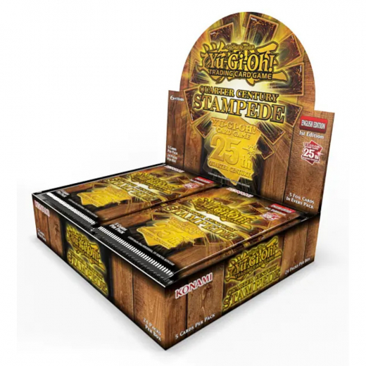 Yu-Gi-Oh! TCG: Quarter Century Stampede Booster Display i gruppen SELSKABSSPIL / Kortspil hos Spelexperten (YGO-QCST-DIS)