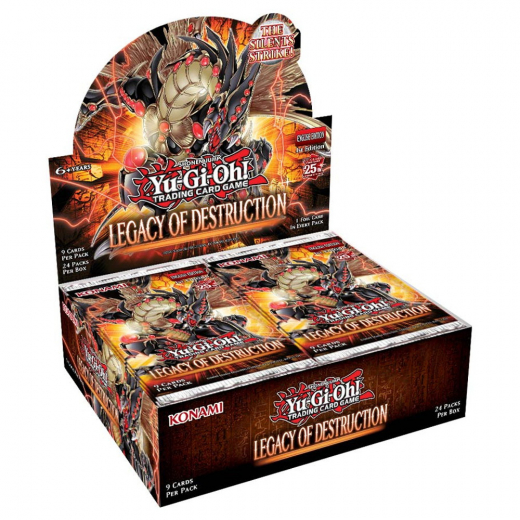 Yu-Gi-Oh! TCG: Legacy of Destruction Booster Display i gruppen SELSKABSSPIL / Kortspil hos Spelexperten (YGO472-1-DIS)