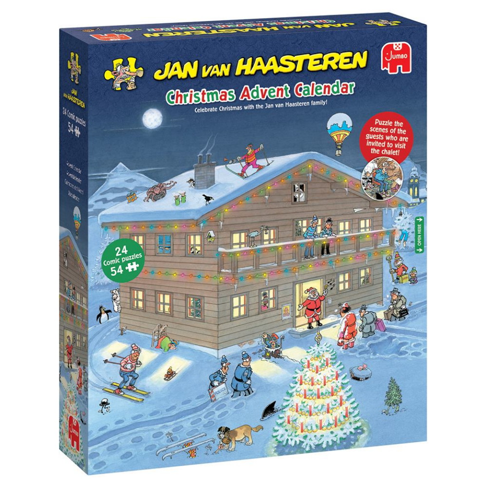 Jan van Haasteren - Adventskalender 2025 - 24 x 54 Brikker