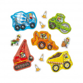 Puslespil big Wheels 4 og 8 Brikker Puslespil big Wheels 4 og 8 Brikker