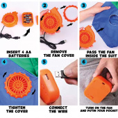 Oppustelig Flamingo kostume Oppustelig Flamingo kostume